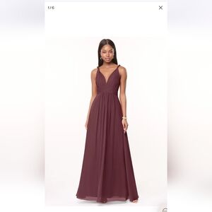 Elegant Merlot/Cabernet Evening Dress Great For Wedding Guest